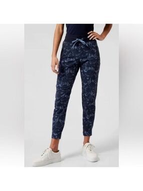 Athleta Trekkie North Printed Jogger Pants - Women's Plus Sz 22 Navy floral